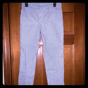 Adorable blue and white striped dress pants!!